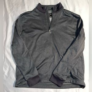 Callaway Quarter 1/4‎ Zip Sweater Pullover Casual Gray Black Golf Men's Size L